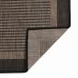 Preview: Outdoor-Teppich Flachgewebe 80x150 cm Dunkelbraun