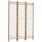 Preview: 3-tlg. Paravent Faltbar 120 cm Bambus und Canvas