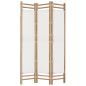 Preview: 3-tlg. Paravent Faltbar 120 cm Bambus und Canvas