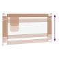 Preview: Kleinkind-Bettschutzgitter Taupe 140x25 cm Stoff