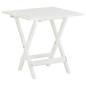 Preview: ARDEBO.de - Bistrotisch Weiß 46x46x47 cm Massivholz Akazie