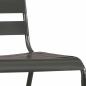 Preview: 9-tlg. Garten-Essgruppe Stahl Dunkelgrau