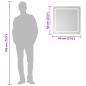 Preview: LED-Badspiegel 60x60 cm