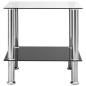 Preview: Beistelltisch Transparent 45x50x45 cm Hartglas