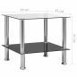 Preview: Beistelltisch Transparent 45x50x45 cm Hartglas