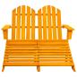 Preview: Adirondack-Gartenbank 2-Sitzer mit Fu?teil Tannenholz Orange