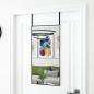 Preview: ARDEBO.de - Türspiegel Schwarz 40x80 cm Glas und Aluminium
