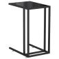 Preview: Computer-Beistelltisch Schwarz 50x35x65 cm Hartglas