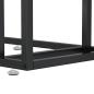 Preview: Computer-Beistelltisch Schwarz 50x35x65 cm Hartglas