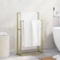 Preview: ARDEBO.de - Handtuchständer Gold 48x24x78,5 cm Eisen