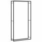 Preview: Brennholzregal Mattschwarz 110x28x214 cm Stahl