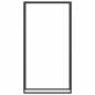 Preview: Brennholzregal Mattschwarz 110x28x214 cm Stahl