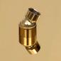 Preview: Regenbrause Edelstahl 25 cm Rund Golden