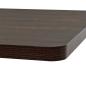 Preview: Bistrotisch MDF und Stahl Quadratisch 80?80?75cm Dunkle Esche
