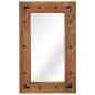 Preview: ARDEBO.de - Spiegel Akazienholz Massiv 50x80 cm