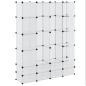 Preview: Modularer Schrank mit 18 Fächern Weiß 37x146x180,5 cm