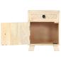 Preview: Nachttisch 40 x 30 x 50 cm Massivholz Mango