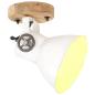 Preview: Wand-/Deckenlampen Industriestil 2 Stk. Weiß 20x25 cm E27