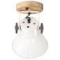 Preview: Wand-/Deckenlampen Industriestil 2 Stk. Weiß 20x25 cm E27