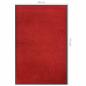 Preview: Fußmatte Rot 80x120 cm