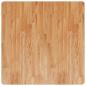 Preview: Tischplatte Quadratisch Hellbraun 90x90x4cm Behandelte Eiche