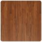 Preview: Tischplatte Quadratisch Dunkelbraun 70x70x4cm Behandelte Eiche
