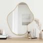 Preview: ARDEBO.de - Wandspiegel Golden 60x50 cm