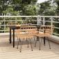 Preview: ARDEBO.de - 5-tlg. Garten-Essgruppe Poly Rattan