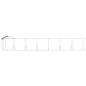 Preview: Outdoor-Hundezwinger mit Dach Silbern 14x2x2,5 m Stahl Verzinkt