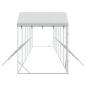 Preview: Outdoor-Hundezwinger mit Dach Silbern 14x2x2,5 m Stahl Verzinkt