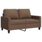 Preview: 2-Sitzer-Sofa Braun 120 cm Stoff