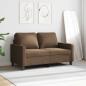 Preview: 2-Sitzer-Sofa Braun 120 cm Stoff