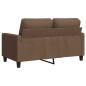 Preview: 2-Sitzer-Sofa Braun 120 cm Stoff