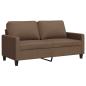 Preview: 2-Sitzer-Sofa Braun 140 cm Stoff