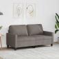 Preview: ARDEBO.de - 2-Sitzer-Sofa Taupe 140 cm Stoff