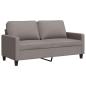 Preview: 2-Sitzer-Sofa Taupe 140 cm Stoff