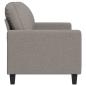 Preview: 2-Sitzer-Sofa Taupe 140 cm Stoff