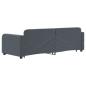 Preview: Tagesbett Ausziehbar mit Schubladen Dunkelgrau 80x200 cm Samt