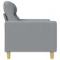 Preview: 3-Sitzer-Sofa Hellgrau 180 cm Stoff