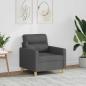 Preview: ARDEBO.de - Sofasessel Dunkelgrau 60 cm Stoff