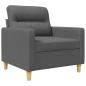 Preview: Sofasessel Dunkelgrau 60 cm Stoff