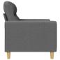Preview: Sofasessel Dunkelgrau 60 cm Stoff