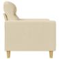 Preview: 2-Sitzer-Sofa Creme 120 cm Stoff