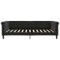 Preview: Tagesbett Ausziehbar mit Schubladen Schwarz 100x200 cm Samt