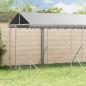 Preview: ARDEBO.de - Outdoor-Hundezwinger mit Dach Silbern 2x6x2,5m Verzinkter Stahl