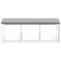 Preview: Outdoor-Hundezwinger mit Dach Silbern 2x6x2,5m Verzinkter Stahl