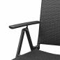 Preview: 5-tlg. Garten-Essgruppe Schwarz Poly Rattan