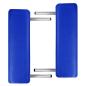 Preview: Massageliege Klappbar 2-Zonen mit Aluminiumgestell Blau