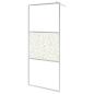Preview: Duschwand für Begehbare Dusche ESG-Glas Steindesign 90x195 cm
