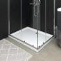 Preview: ARDEBO.de - Duschwanne Anti-Rutsch Weiß 80x100x4 cm ABS